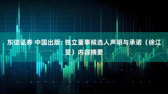 东信证券 中国出版: 独立董事候选人声明与承诺（徐江旻）内容摘要